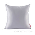 Solid Color Satin Silk Pillowcase Cushion Cover